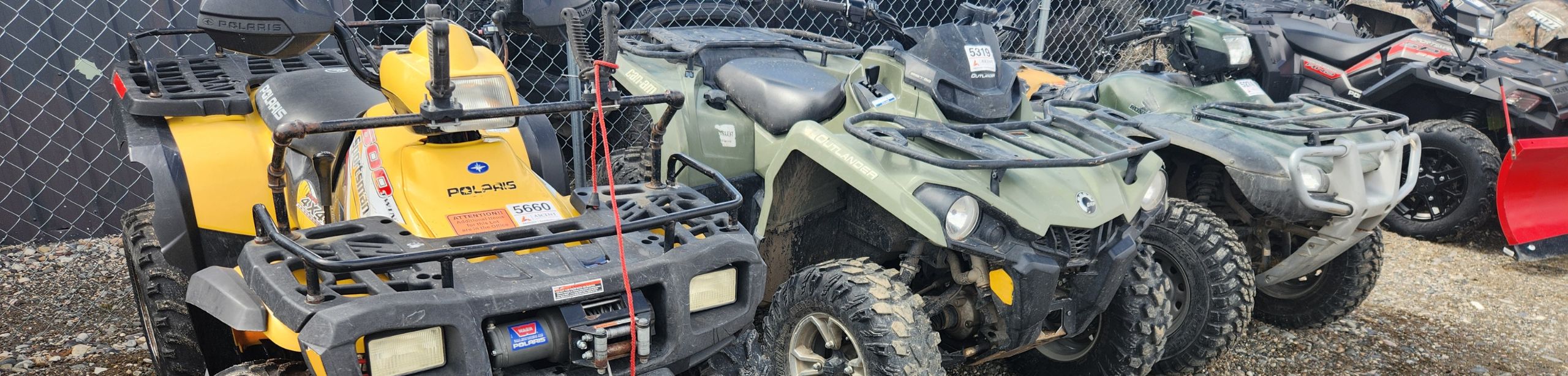 ATVs at auction in Montana